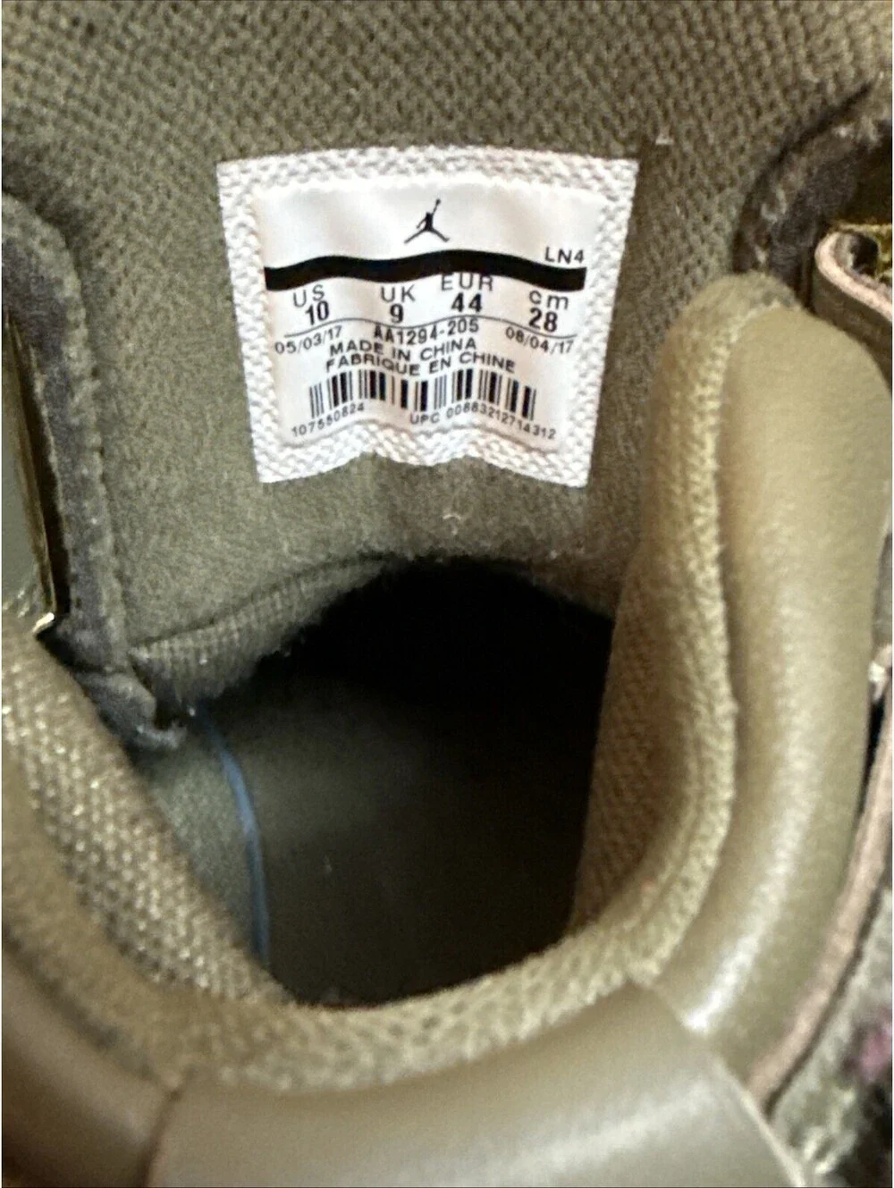 Mens Air Jordan Generation 23 AA1294Medium Olive Green Basketball Shoes Sz 10